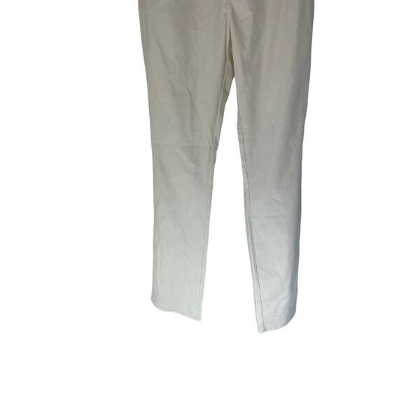WeWoreWhat Ivory Casual Basic High Waist Croc Ankle Flare Pants Size 28 - Picture 10 of 16